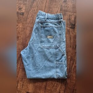 Mens Wrangler Light Carpenter Blue Denim Jeans